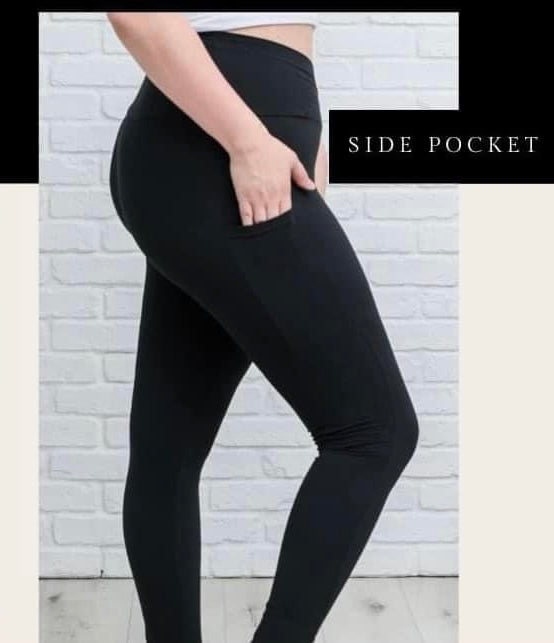 Black Pocketed Leggings