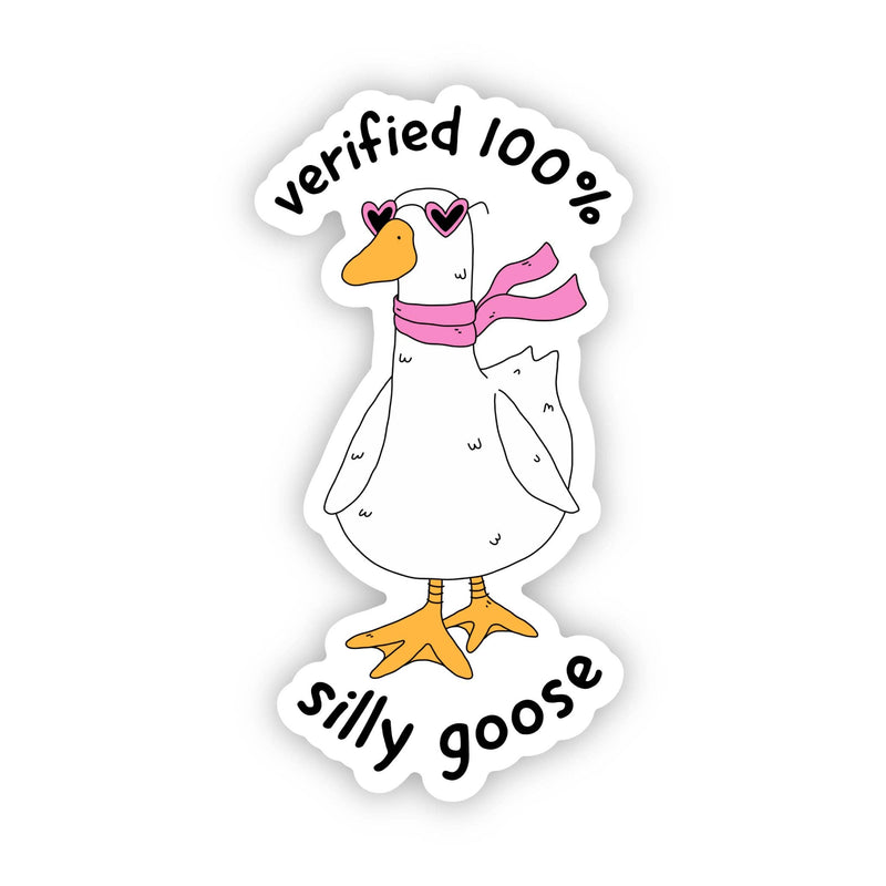 Verified 100% Silly Goose Sticker