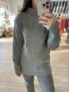 Cozy Fireside Turtleneck in Gray