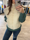 Puffer Vest in Cream