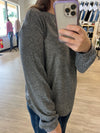 Softest Knit Lightweight Long Sleeve in Heathered Charcoal