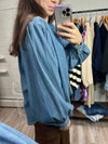 Denim Buttondown Top