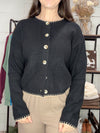 Contrast Trim Cardigan