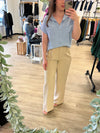 Dress Her Up Trouser in Khaki