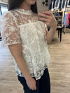 Lacey Days Short Sleeve Top