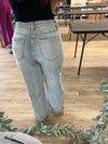 Light-wash Cuffed Boyfriend Jeans by Risen