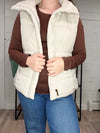 High Neck Puffer Vest