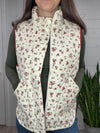 Floral Quilted Vest