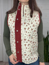 Floral Quilted Vest