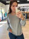 Softest Knit Lightweight Long Sleeve in Light Gray