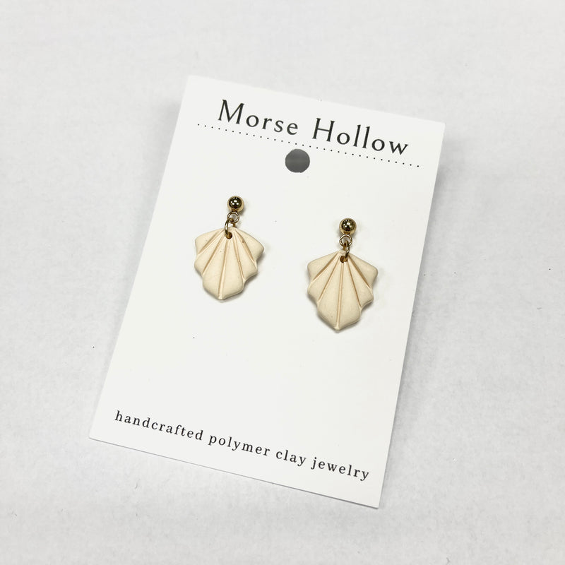 Morse Hollow Dangle Stud