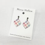 Morse Hollow Dangle Stud