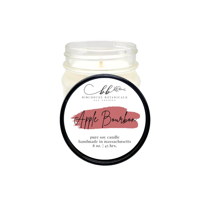 Apple Bourbon Birchouse Botanicals 8oz Soy Candle