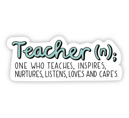 Teacher Definition Sticker-The Gray Barn Boutique, Templeton Massachusetts