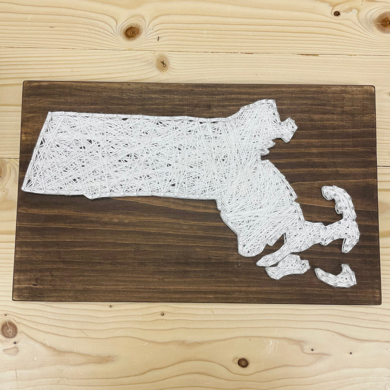 String Wall Art - Massachusetts