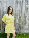 Cutest Ever Terry Drawstring Dress-Dresses-The Gray Barn Boutique, Templeton Massachusetts