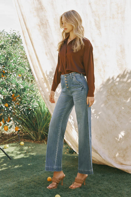 KanCan Ultra High Rise Wide Leg Jeans