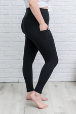 Lined Black Leggings