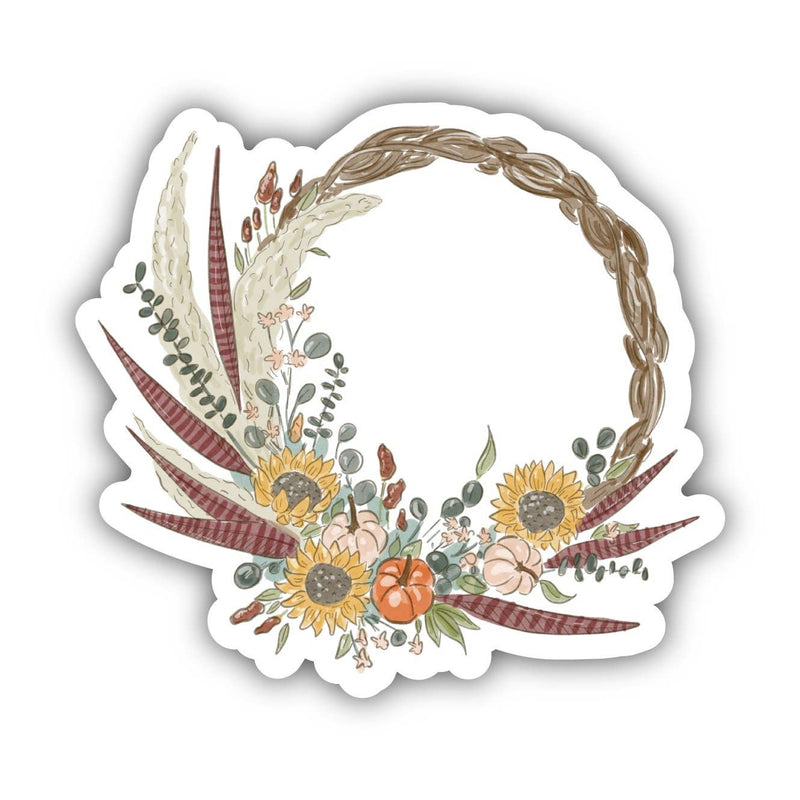 Circular Floral Bouquet Fall Sticker