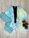 Tie-Dye Tassel Hem Kimono